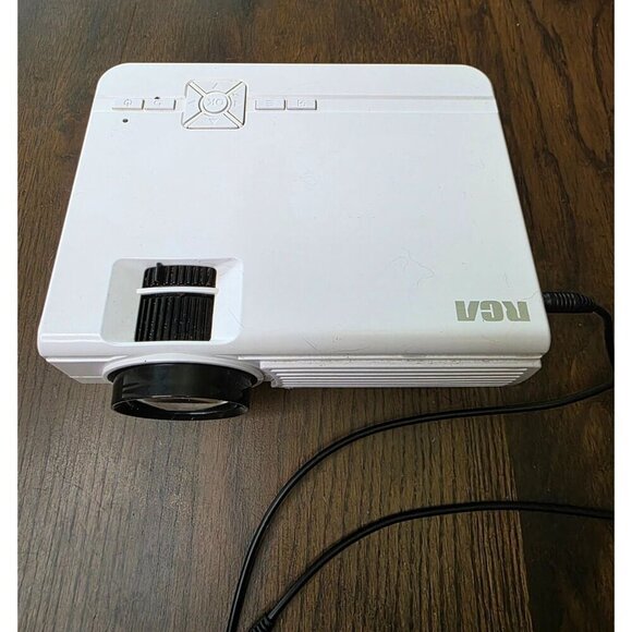 RCA Home Theater Projector With Remote, Power Supply & Manual Model RPJ136 White - Picture 1 of 16